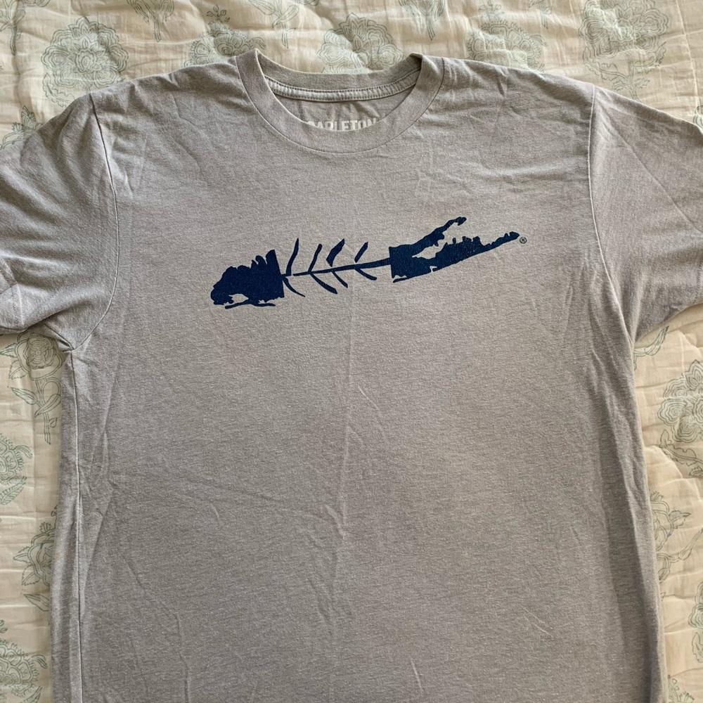 Tan Long Island fishbone T-shirt
